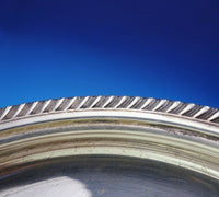 Fisher Silversmiths Sterling Silver Compote with Gadroon Border #445 (#3649)