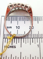 14k White Gold Wide Genuine Natural Diamond Band Ring 1.66 Carats (#J806)
