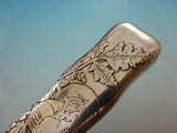 Lap Over Edge Acid Etched by Tiffany Sterling Silver Dinner Knife w/ Tomatoes