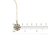 10k Yellow Gold Victorian Diamond and Seed Pearl Lavaliere (#J5583)