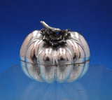 .900 Silver Trinket Box Pumpkin Shape Form 2" x 2 1/2" x 2 1.83 ozt. (#6873)