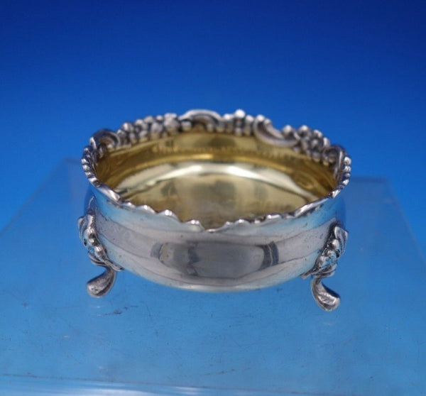 Tiffany and Co Sterling Silver Salt Cellar Master GW with Floral Border #6877-2
