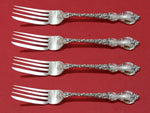 Du Barry by International Sterling Silver Fish Fork Set 4pc AS Custom 7 1/2"
