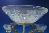 Gadroon by DP and Sons Silverplate and Copper Epergne with Crystal Bowls (#5837)