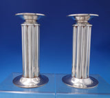 Swid Powell Collection Guido Galbiati Italian Silverplate Candlestick Pair #7202