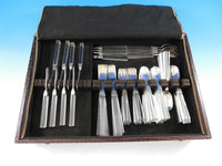 Porter Blanchard Sterling Silver & Lucite Flatware Set Service 60 Pieces Modern