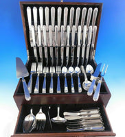 Oak Leaf by Old Newbury Crafters Sterling Silver Flatware Set 92 Pieces Dinner