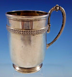 Whiting Sterling Silver Baby Child's Cup Mug Gadroon Border Beaded GW #58