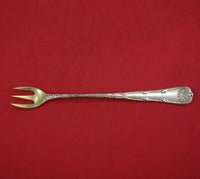 Wave Edge by Tiffany and Co Sterling Silver Cocktail Fork Gold Washed 6" Antique