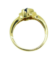 14k Yellow Gold Marquise .89ct Genuine Natural Sapphire Ring (#J537)