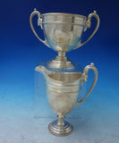 JD and S Silverplate Tea Set 4pc Acanthus Leaves Ram Handles Lion Finial (#5505)