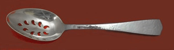 Colonial Hammered by International Sterling Serving Spoon Pierced 9-Hole Custom