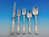 Shell and Thread by Tiffany & Co. Sterling Silver Flatware Set 12 Service 63 pcs