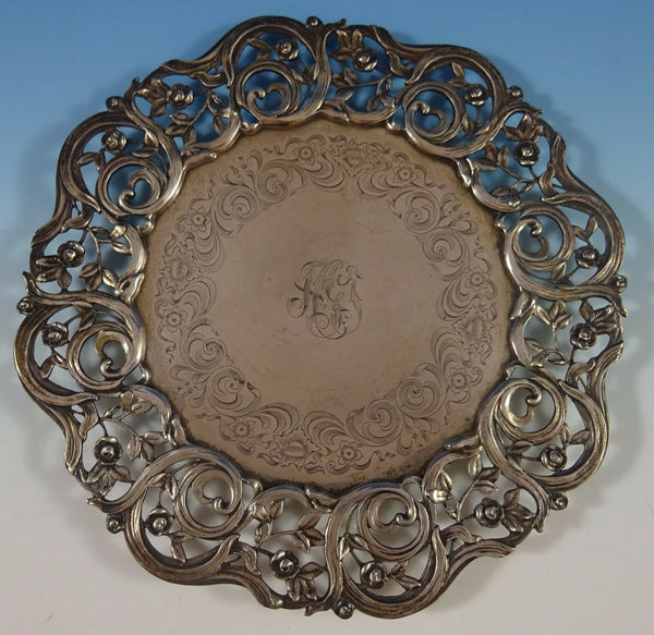 Roger Williams Sterling Silver Serving Plate Art Nouveau #C16 (#1237)