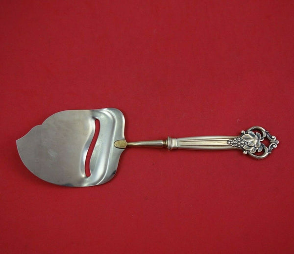 Cohr Sterling Silver Cheese Plane HH with Stainless with Grapes Motif 9" Serving
