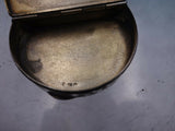 European .935 Sterling Silver Pill Trinket Box Brite-cut GW Interior c1930 #6511
