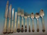 Gebelein Sterling Silver Flatware Set Service Boston Arts and Crafts 91 Pcs Rare