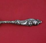 Gorham Sterling Silver Berry Spoon Gold Washed Heavy Cast #H150 10 1/8" Serving