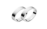 Bernadotte by Georg Jensen Stainless Steel Flatware Napkin Ring 2 piece Set New