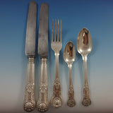 Kings English Sterling Silver Flatware Set for 12 Service 53 Pieces Dinner