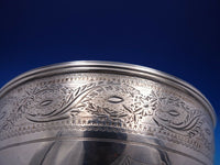 1792 Georgian English Sterling Silver Hand Engraved Waste Bowl  (#4311)