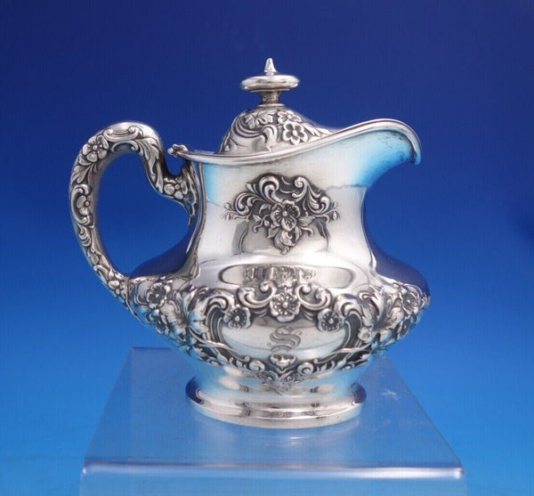Buttercup by Gorham Sterling Silver Syrup Jug with Attached Lid #A4111 (#7017)