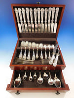 Georgian by Towle Sterling Silver Flatware Set Dinner Size 12 Service 100 Pieces