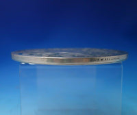 A. Stowell and Co Glass Trivet Plate w/ Sterling Silver Overlay 7" #A93 (#5431)