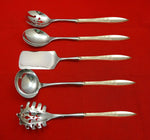White Paisley by Gorham Sterling Silver Hostess Set 5pc HHWS  Custom Made