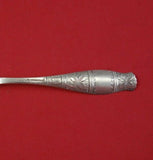 Gem Leaf by Whiting Sterling Silver Sugar Spoon Shell Gold Washed 6" Serving
