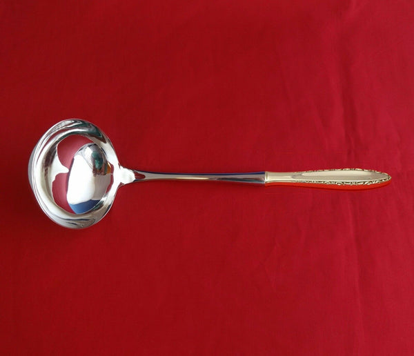 Lace Point by Lunt Sterling Silver Soup Ladle HHWS  Custom Made 10 1/2"