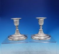 Fordham and Faulkner English Sterling Silver Candlestick Holders c.1904 (#3925)
