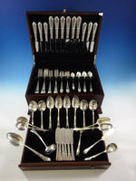 Troubadour by Frank Whiting Sterling Silver Flatware Service Set 65 Pcs "D" Mono