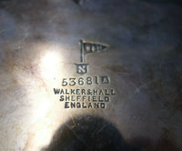 Walker and Hall English Silverplate Salver Tray #53681 1" x 10 1/2" (#5641)