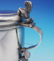 Magnus Aase Norwegian .835 Silver Stein / Mug with Cover 3-D Lion #5945 (#3531)