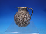 Repousse by Kirk 91.66 Silver Cream Pitcher 11OZ mark 3 3/4" Early (#7349)