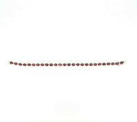 14k Gold Bracelet with 12.5ct Genuine Natural Rubies and .5ct Diamonds (#J623)