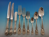 Florentine by Gorham Sterling Silver Flatware Service for 12 Set 115 pcs Dinner
