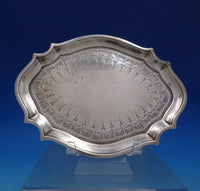 Charles Aldridge English Georgian Sterling Silver Card Tray circa 1787 (#6751)
