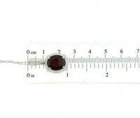 10k Gold Vintage 4.66 Carat Genuine Natural Garnet Pendant with Diamond (#J5577)