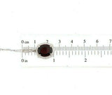 10k Gold Vintage 4.66 Carat Genuine Natural Garnet Pendant with Diamond (#J5577)