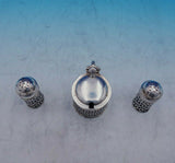 William Hutton and Sons English Sterling Silver Condiment Set 3pc in Box (#3890)