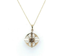 10k Yellow Gold Victorian Diamond and Seed Pearl Lavaliere (#J5583)