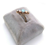 10k Yellow Gold Victorian Opal and Seed Pearl Ring (#J5516)