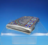 Gorham Sterling Silver Business Card Case with Enamel #115 Monogrammed (#4412)