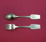 Christmas by A. Michelsen Sterling Silver Fork and Spoon Set 2pc 1949 Advent