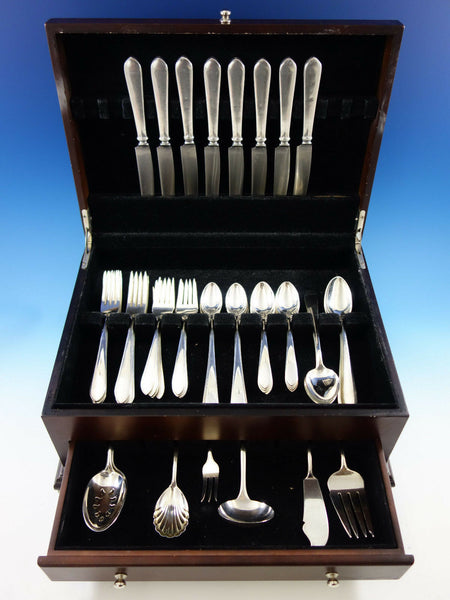 Wadefield by Kirk-Stieff Sterling Silver Flatware Set for 8 Service 55 pieces
