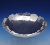 Old Newbury Crafters Sterling Silver Bowl Footed w/Fluted Rim Handwrought #3161