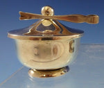 Webster Sterling Silver Bowl with Lid and Tongs 1 1/4" x 1" (#2441)