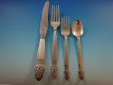 Norse by International Sterling Silver Dinner Flatware Set 8 Service 63 Pieces